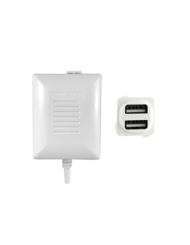 Connected Switchgear Dual USB Charger Fast Charge White - CS-MUSB31R