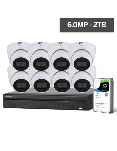 Watchguard Compact Series 8 Camera 6.0MP IP Surveillance Kit (Fixed, 2TB)