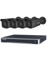 Hikvision 4CH NVR 3TB 4x PoE 8MP/4K 2.8MM Black Bullet Cameras CCTV Kit